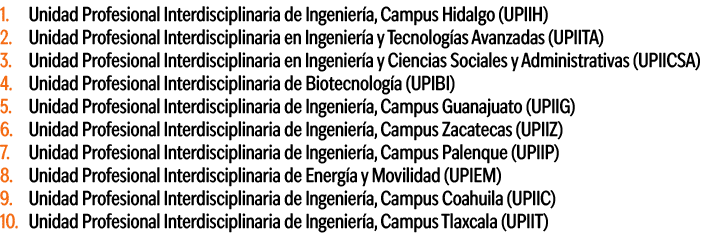 1. Unidad Profesional Interdisciplinaria de Ingenier a, Campus Hidalgo (UPIIH) 2. Unidad Profesional Interdisciplinar...