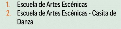 Escuela de Artes Esc nicas Escuela de Artes Esc nicas Casita de Danza 