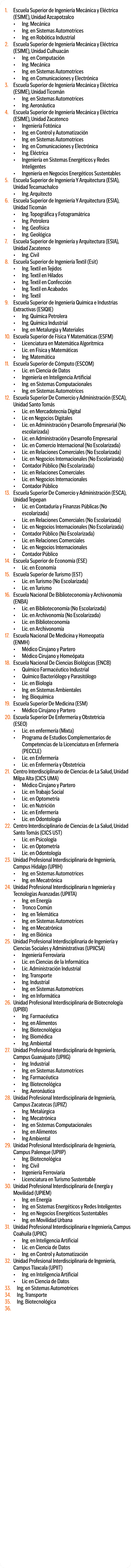  1. Escuela Superior de Ingenier a Mec nica y El ctrica (ESIME), Unidad Azcapotzalco • Ing. Mec nica • Ing. en Sistem...